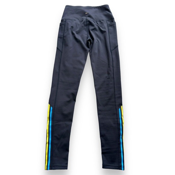 Womens Fleece Lined Leggings Small High Waisted Shaping Leggings Reinforced - Picture 9 of 16